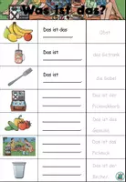 Vorschau - Aufgabenkarten - "Was ist das?" Das Picknick - Aufgabenkarte für das Max Lerngerät - DaZ / DaF / Deutsch - Deckblatt
