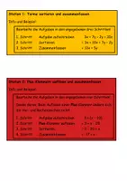 Vorschau - Unterrichtsreihen - Lerntheke / Stationenlernen Terme - Deckblatt