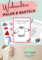 Vorschau - Mal- und Bastelvorlagen - Malvorlage und Bastelvorlagen Weihnachten Sekundarstufe Vertretung Kunst - Deckblatt