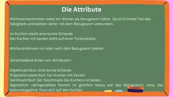 Vorschau - Stundenentwürfe - Die Attribute zum Thema Vorgangsbeschreibung Geburtstag - Seite 3