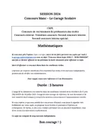 Aperçu - Feuilles d'exercices - Pack CRPE - 3 concours blancs de maths - Page 1