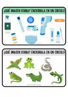 Vista previa - Hojas de trabajo - ¿Qué imagen sobra? ¡Encuéntralo! - página 2