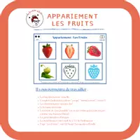 Aperçu - Jeux - Loto/Appariement : Les Fruits - Page de couverture
