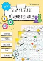 Vista previa - Juegos / Gamificación - Suma y resta de números decimales - Juego - Portada