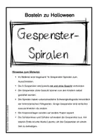 Vorschau - Mal- und Bastelvorlagen - Gespenster-Spiralen basteln zu Halloween - Seite 3