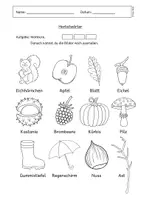 Vorschau - Arbeitsblätter - Herbstwörter - verschiedene Übungen - Seite 2
