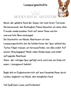 Vorschau - Arbeitsblätter - Lesepurgeschichte/reading trail London: Muick's royal adventure - Deckblatt