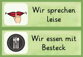 Vorschau - Poster - Mensa-Regeln / Regeln beim Mittagessen - Seite 3