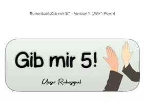 Vorschau - Poster - Ruheritual Gib mir 5! - Classroom Management - Seite 1