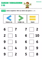 Vorschau - Arbeitsblätter - Mathematik Übungen Größer Kleiner gleich - Seite 2