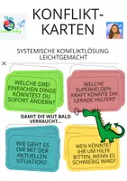 Vorschau - Aufgabenkarten - Drachenstarke Konfliktkarten - Systemische Konfliktlösung - Deckblatt