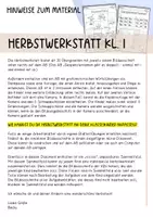 Vorschau - Arbeitsblätter - Herbstwerkstatt Klasse 1 (Übungen mit Sammelbildern) - Seite 1