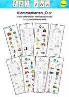 Vorschau - Stationenlernen - Klammerkarten akustische Analyse "Oo" - Deckblatt