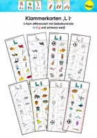 Vorschau - Stationenlernen - Klammerkarten akustische Analyse "Ll" - Deckblatt