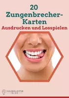 Vorschau - Spiele - Zungenbrecher-Kartenset: 20 Karten zum ausdrucken und spielen - Deckblatt