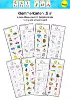 Vorschau - Stationenlernen - Klammerkarten akustische Analyse "Ss" - Deckblatt