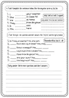 Vorschau - Arbeitsblätter - Materialpaket 1: English Grammar 1- Klasse 5 - Seite 2