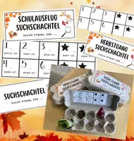 Vorschau - Spiele - Suchschachtel für Schulausflüge - Eierkarton - - Deckblatt