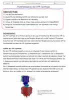 Vorschau - Stundenentwürfe - Unterrichtsstunde Funktionsweise ATP-Synthase Chemiosmose - Deckblatt