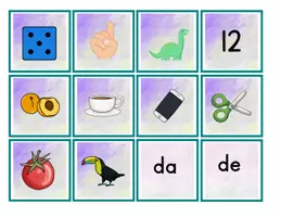 Vista previa - Juegos / Gamificación - Formo Parejas - Sílabas con "d" y con "t" - página 1