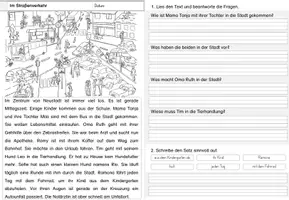 Vorschau - Arbeitsblätter - Leseverständnis zum Wimmelbild "Im Straßenverkehr" - Seite 2