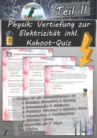 Vorschau - Arbeitsblätter - Physik: Vertiefung zur Elektrizität inkl. Kahoot-Quiz #Silvesterknaller23 - Deckblatt