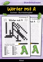 Vorschau - Spiele - Wörter von A-Z Alphabet Suchsel - Buchstabengitter Materialpaket - Seite 1