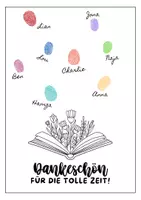 Vorschau - Anderer Materialtyp - Dankeschön Vorlage Blumenbuch_Fingerabdrücke - Seite 1