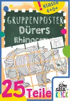 Vorschau - Mal- und Bastelvorlagen - Gemeinschaftsprojekt Poster: Dürers Rhinocerus *KUNST* - Deckblatt