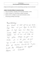 Vorschau - Arbeitsblätter - Personenbeschreibung - Deckblatt