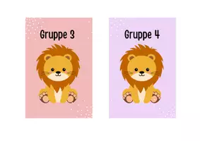 Vorschau - Präsentationen/Tafelbilder - Gruppen-Schilder (Löwenmotiv) - Seite 3
