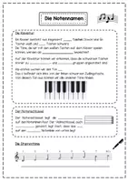 Vorschau - Arbeitsblätter - Die Notennamen - Interaktive PowerPoint und Arbeitsblätter - Seite 2