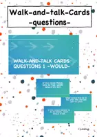 Vorschau - Stundenentwürfe - Walk and Talk Englisch Questions speaking Gesprächsanlässe - Deckblatt