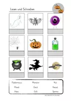 Vorschau - Arbeitsblätter - Lesen - kleben - schreiben: Halloween - Seite 3
