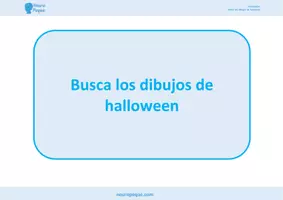 Vista previa - Tarjetas / Manipulativos - Busca el dibujo de halloween - página 1