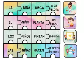 Vista previa - Juegos / Gamificación - ROMPECABEZAS PARA FORMAR FRASES - página 3
