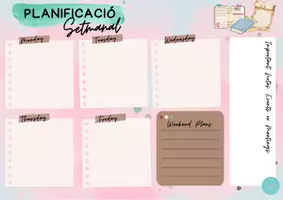 Vista previa - Para docentes: organización, planificación y formación - Planificador setmanal reutilitzable - Portada