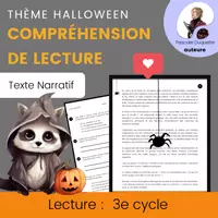 Aperçu - Feuilles d'exercices - Costume Halloween : Texte Narratif 3e cycle - Page de couverture