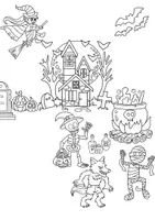 Vorschau - Mal- und Bastelvorlagen - Lesen und Malen Halloween, Leseverständnis, Leseförderung - Seite 3