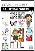Vorschau - Arbeitsblätter - Jahreskalender zum Gestalten - Dauerkalender - Deckblatt