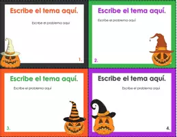 Vista previa - Tarjetas / Manipulativos - Halloween: formato tarjetas para personalizar 9 - página 2