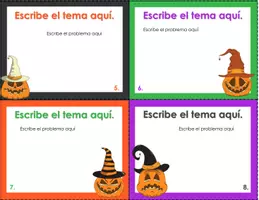 Vista previa - Tarjetas / Manipulativos - Halloween: formato tarjetas para personalizar 9 - página 3