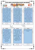 Vorschau - Arbeitsblätter - Einführung - Social Media / soziale Medien - Einstieg ( Klasse 7 / 8 / 9) - Deckblatt