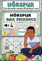 Vorschau - Audio-Dateien - Interaktive Hörspur "Ich bereite unser Picknick vor" dreifach differenziert - Im Park - DaZ / DaF / Deutsch - Deckblatt