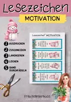 Vorschau - Mal- und Bastelvorlagen - Lesezeichen mit positiven Affirmationen über Motivation und niedlichen Schneemann-Motiven - Seite 2