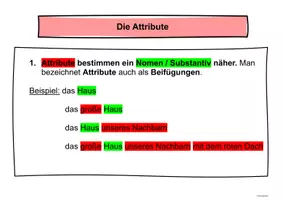 Vorschau - Arbeitsblätter - Das Attribut - Seite 3