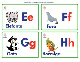 Vista previa - Juegos / Gamificación - TARJETAS ALFABETO. FLASHCARDS ALFABETO. - página 1