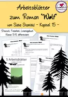 Vorschau - Unterrichtsreihen - Arbeitsblätter zu "Wolf" - Saša Stanišić" - Kapitel 15 - Klasse 5/6 - Deckblatt