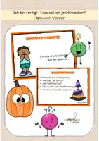 Vorschau - Fördermaterial/Inklusion - Ich bin fertig - was jetzt? Übungen für schnelle Schüler - mehrere Varianten (normal, Halloween) - Seite 1