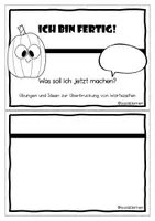 Vorschau - Fördermaterial/Inklusion - Ich bin fertig - was jetzt? Übungen für schnelle Schüler - mehrere Varianten (normal, Halloween) - Seite 3